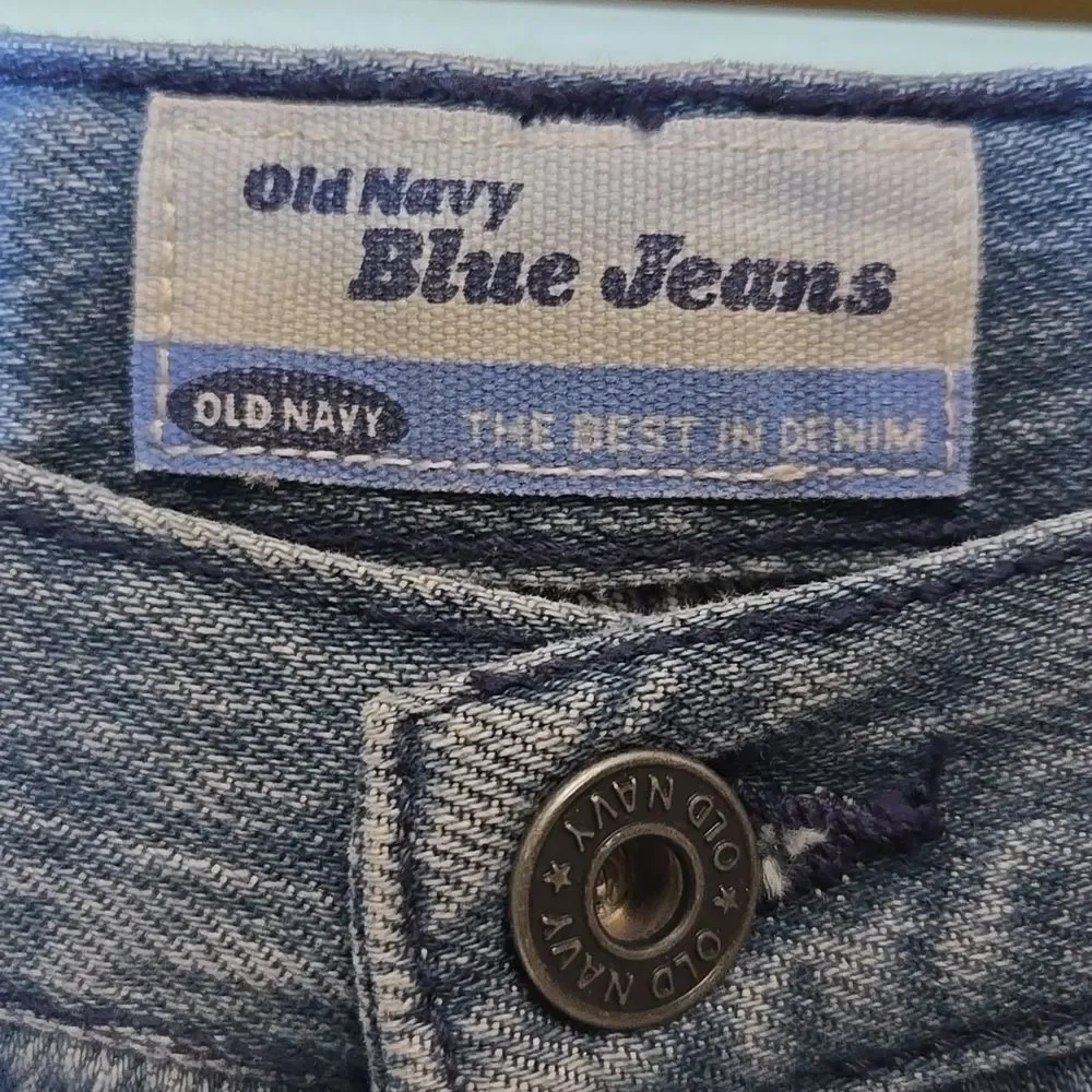 Vintage Old Navy‎ True Y2K Wide Leg Cargo Jeans Girls 14 New Old Stock Utility